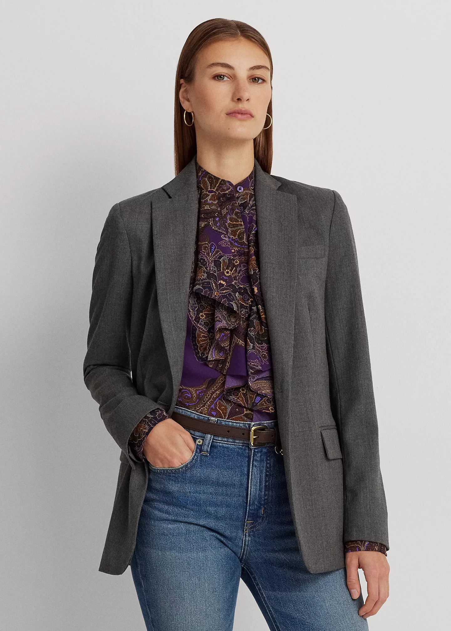 Wool Twill Blazer