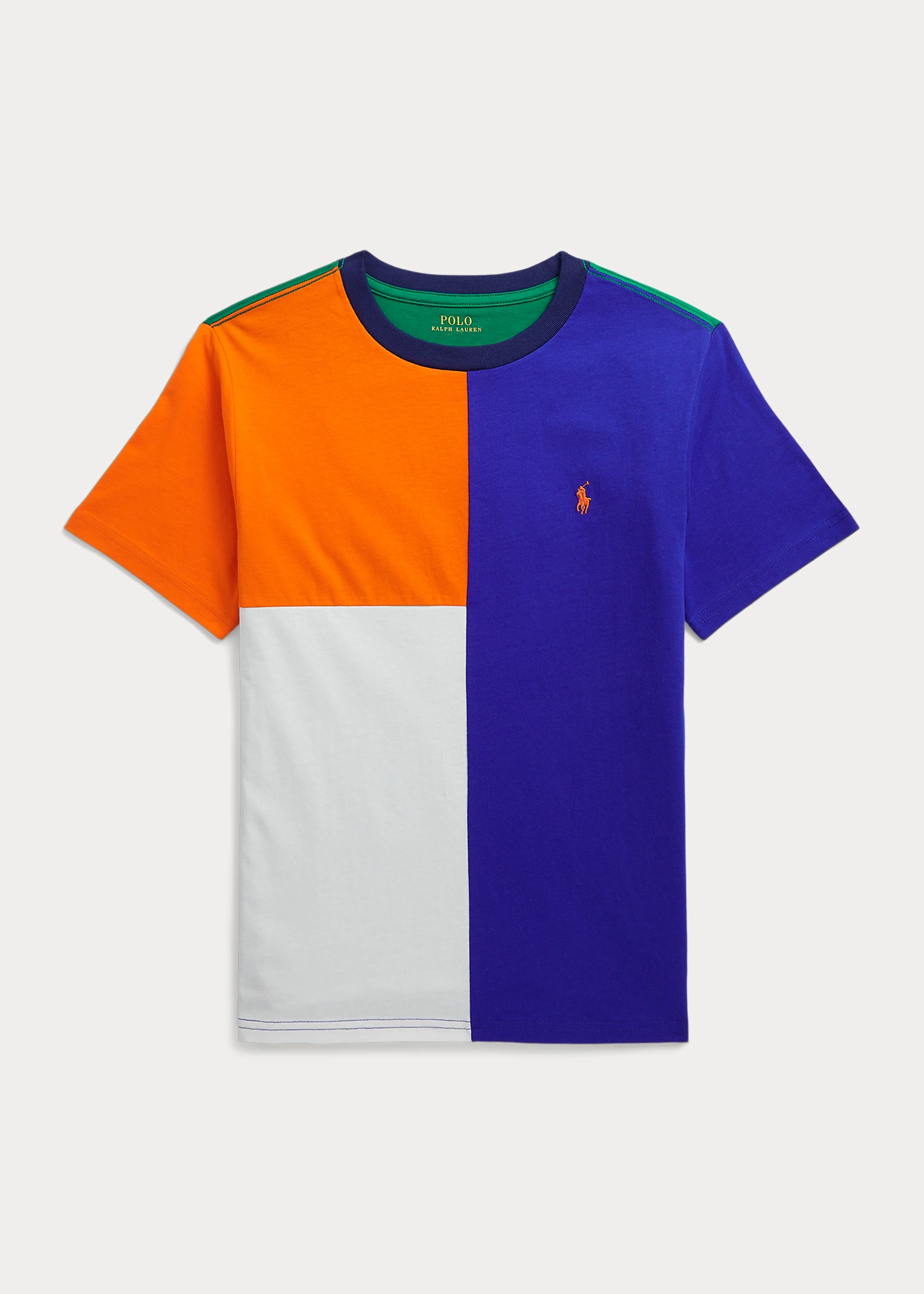 Color-Blocked Cotton Jersey Tee