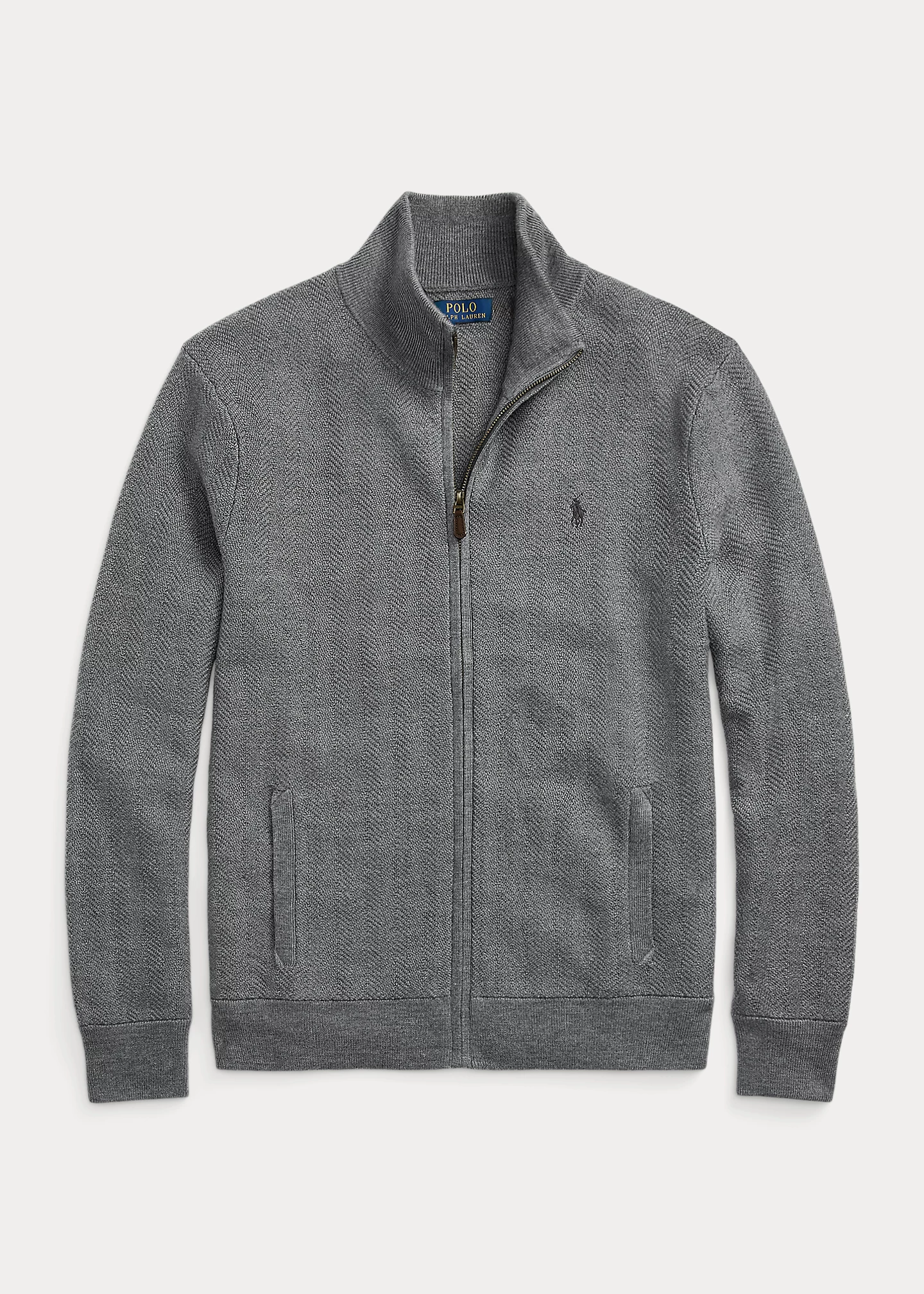 Washable Wool Full-Zip Sweater