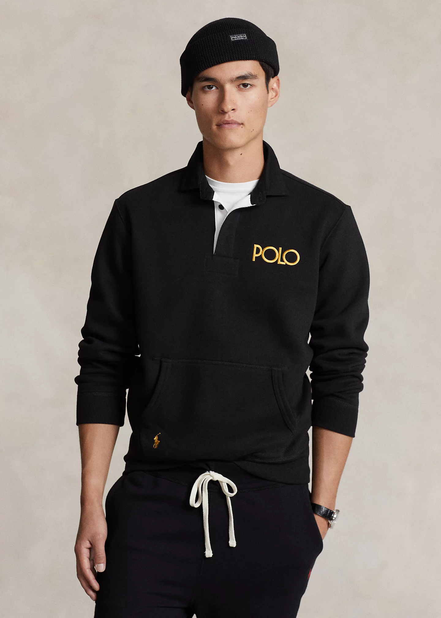 Logo Fleece Rugby Sweatshirt