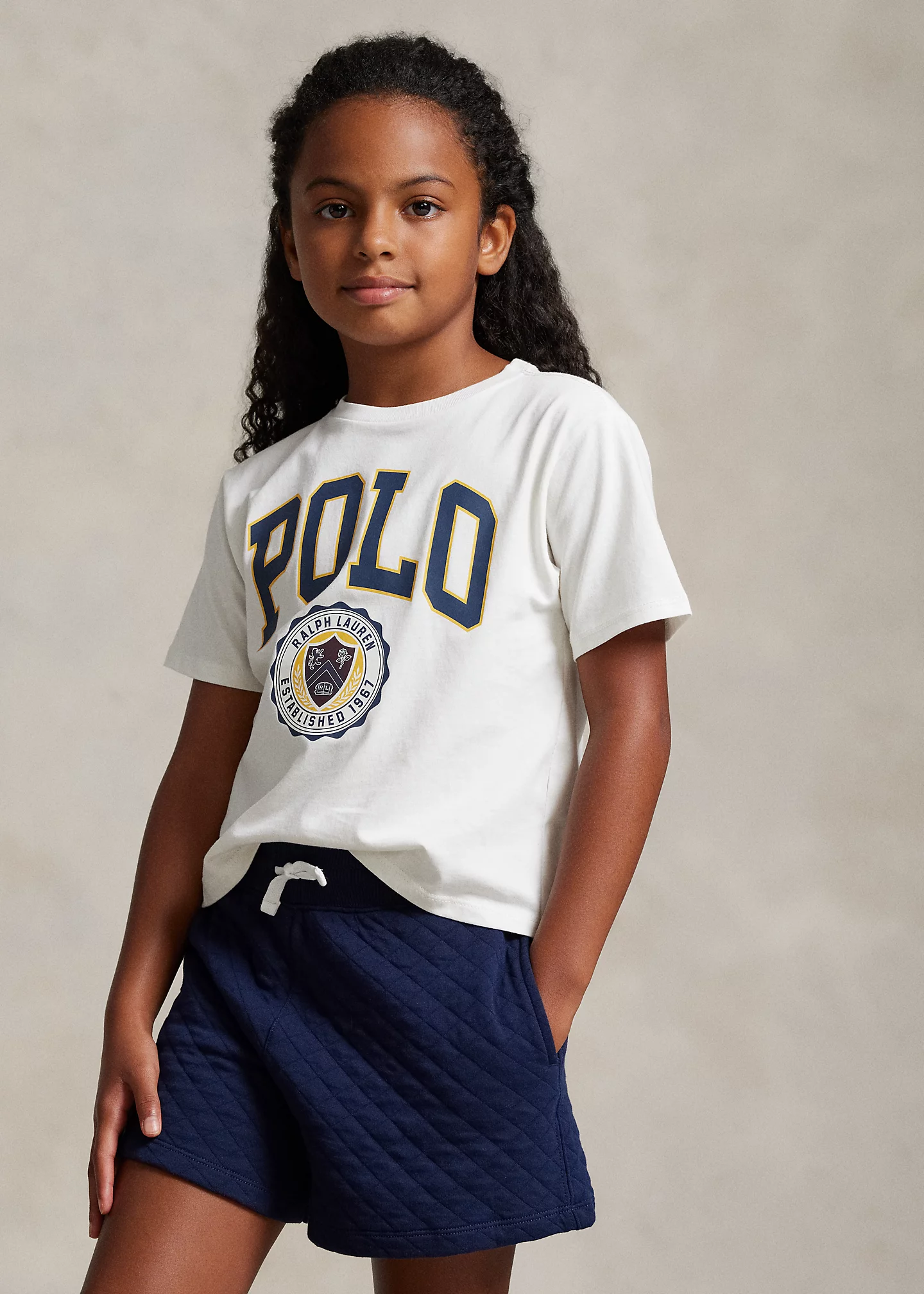 Logo Crest Cotton Jersey Tee