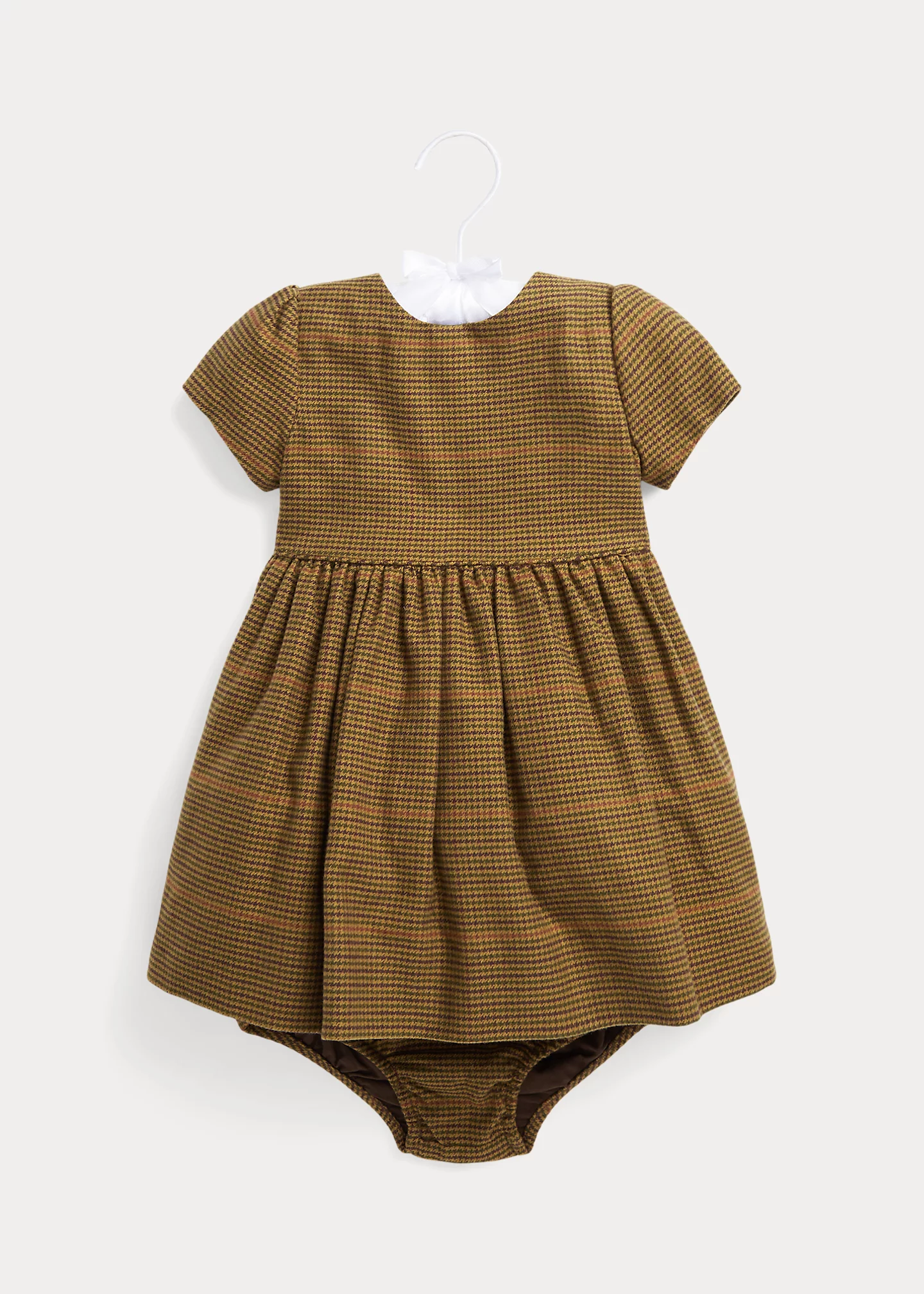 Plaid Cotton Flannel Dress & Bloomer