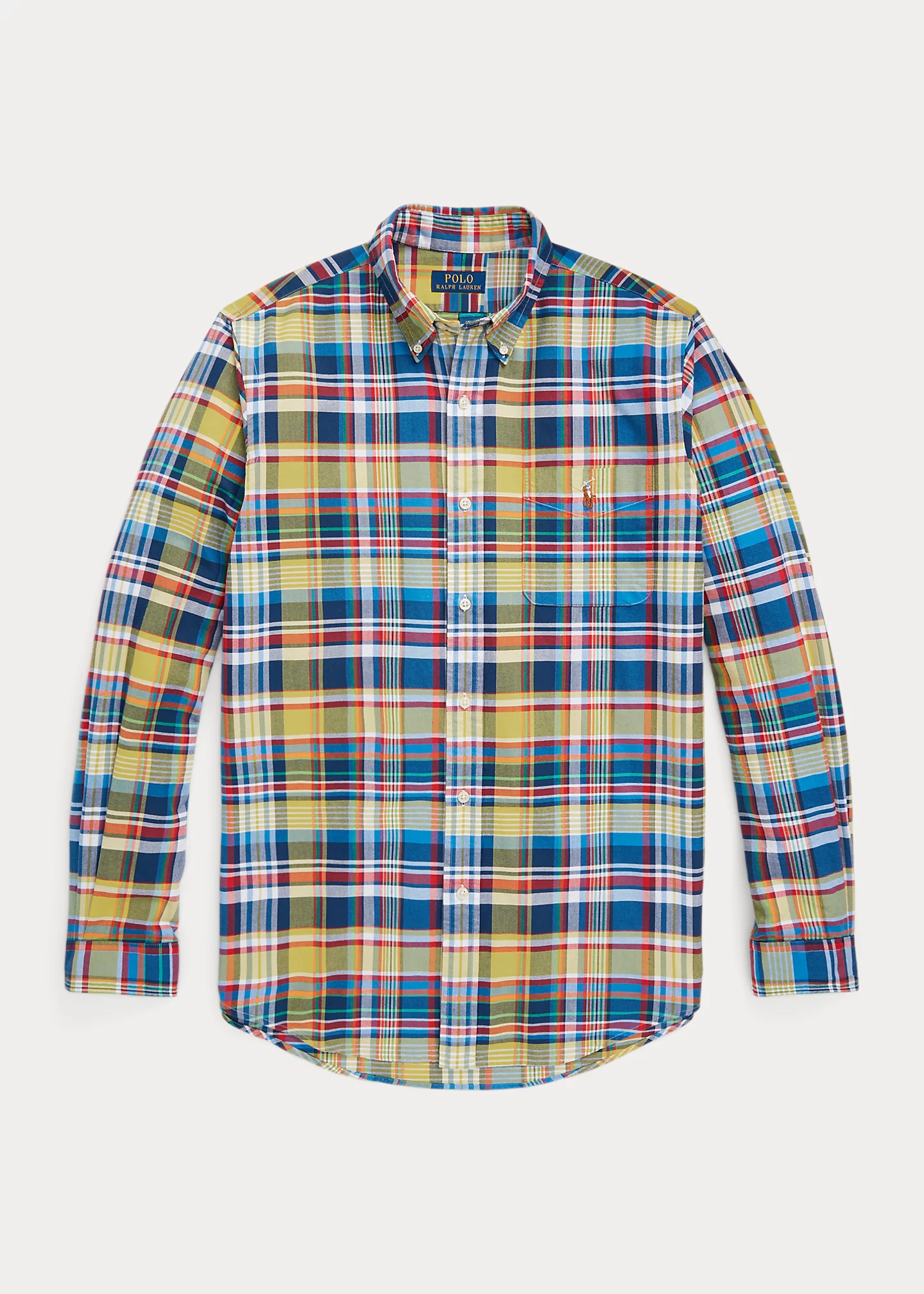 Classic Fit Plaid Oxford Shirt