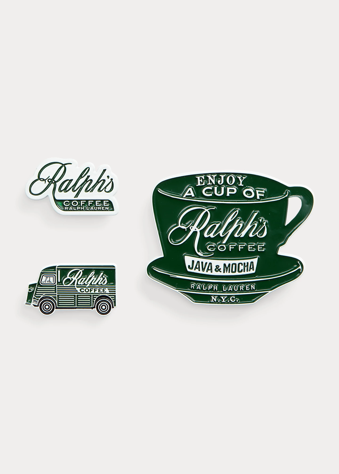 Ralph’s Coffee Cup Pin Set