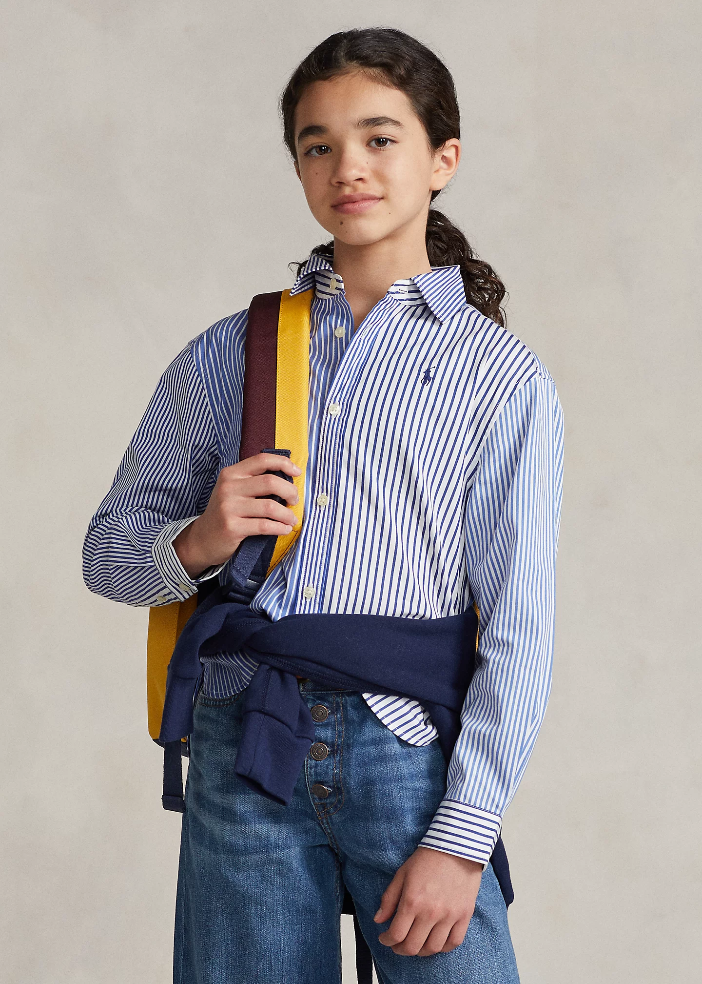 Striped Cotton Poplin Fun Shirt