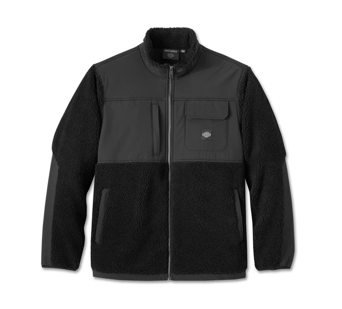 Harley-Davidson Sherpa Full Zip - Grape Leaf-Harley Black