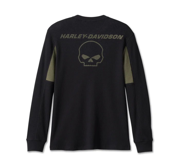 Men's Willie G Skull Thermal Shirt