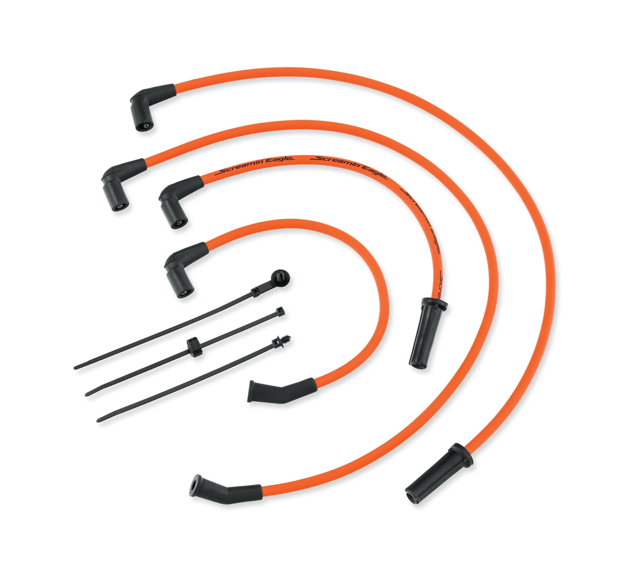 Screamin' Eagle 10MM Phat Spark Plug Wires - Orange