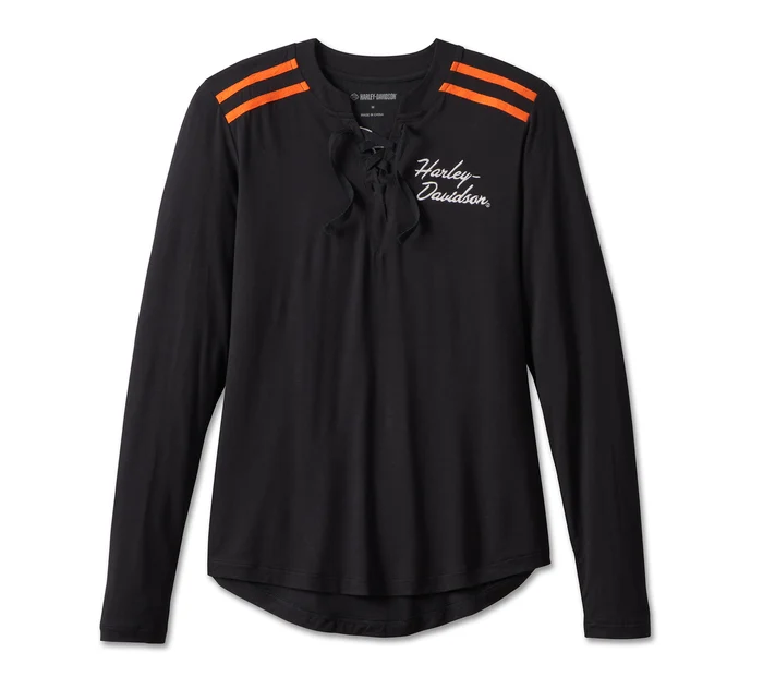 Women's Iconic Laced Front Henley