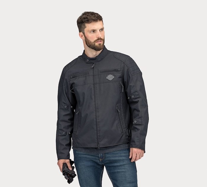 Men's Bagger Mens Textile Riding Jacket with Backpack
