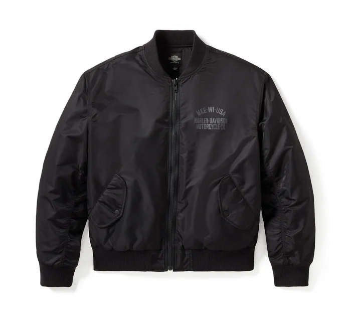HDMC MKE BOMBER JACKET - Anthrocite-Dusky Olive
