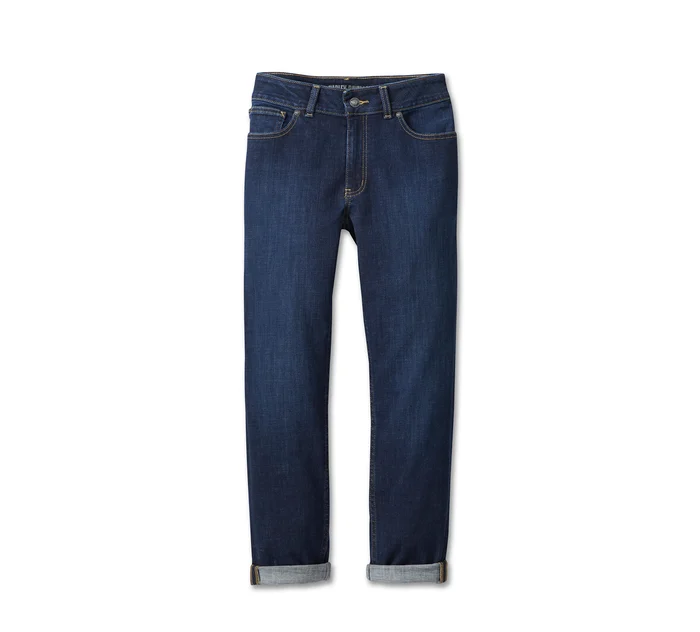 Women's Harley-Davidson Mid Rise Slim Boyfriend Ankle Jean