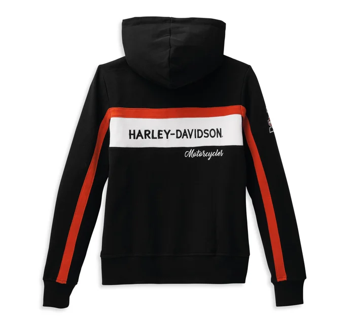 Women's Rally Stripe Zip Front Hoodie