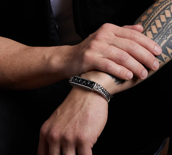 Men's Multi Skull ID Bracelet
