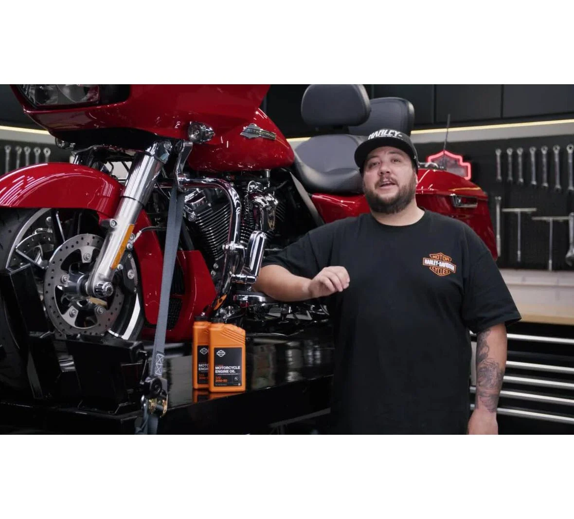 5 Qt. H-D 360 Motorcycle Oil Change Kit – Black Filter