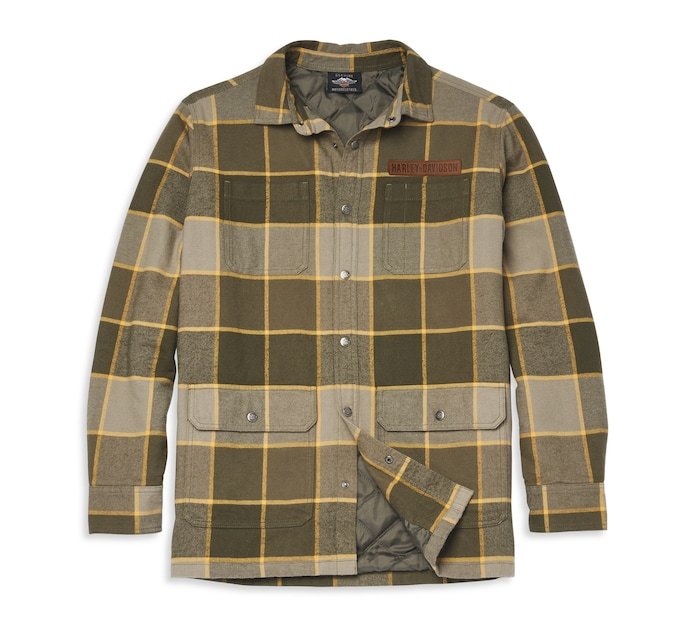 Men's 120th Vintage Plaid Shirt Jacket