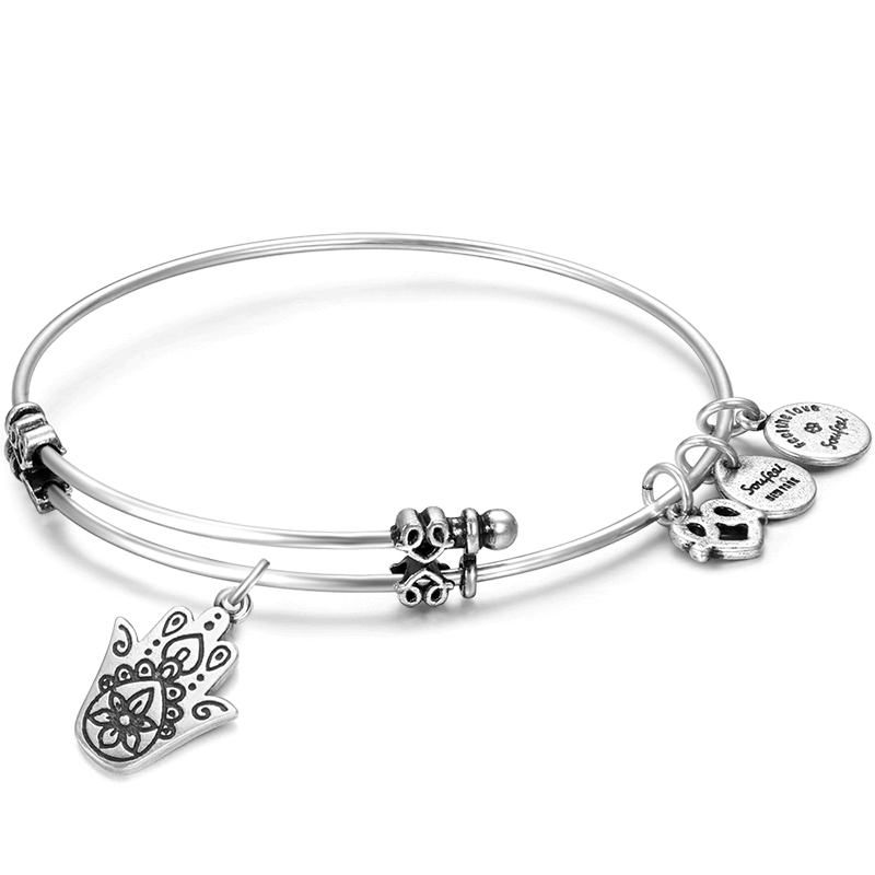 Hamasa Hand Charm Bangle