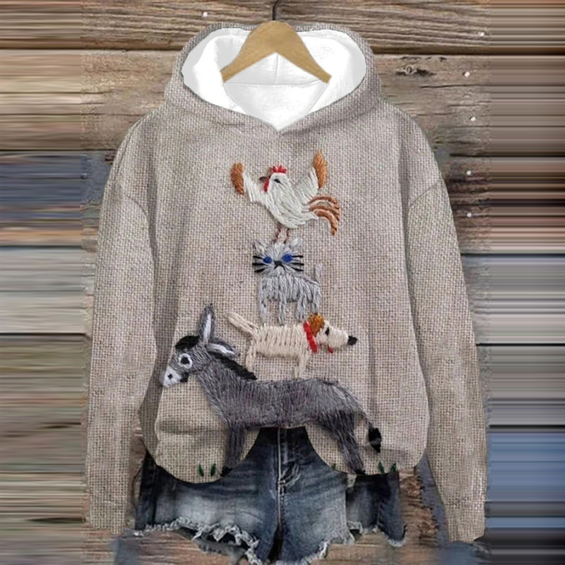 Women's Print Long Sleeve Sweatshirt