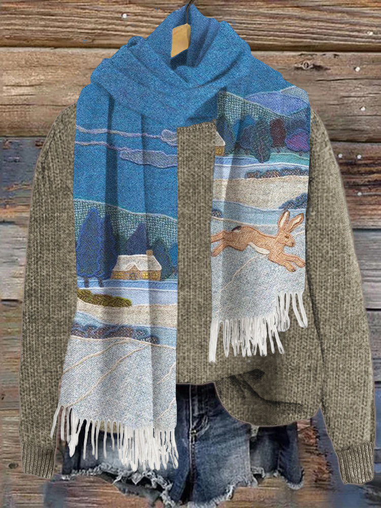 Snow & Rabbit Cozy Knit Scarf