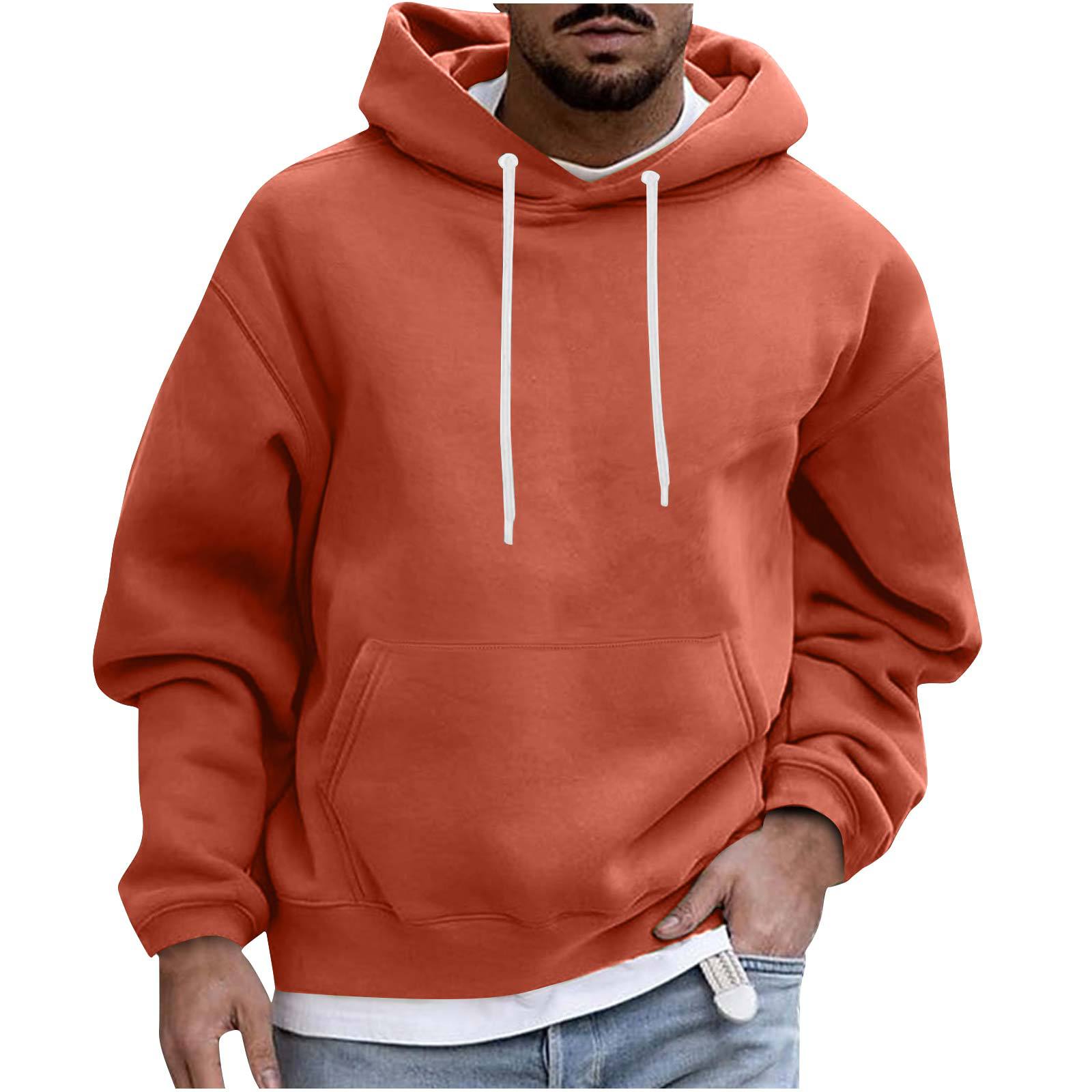 Men's Casual Fleece Hooded Sweatshirt