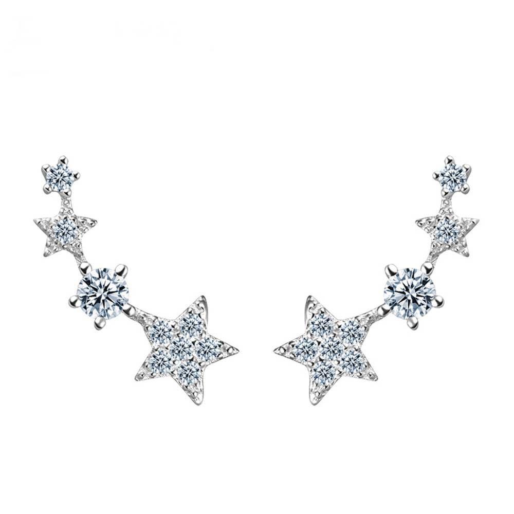 Star Earrings Silver