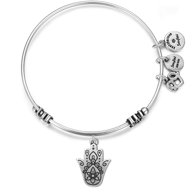 Hamasa Hand Charm Bangle