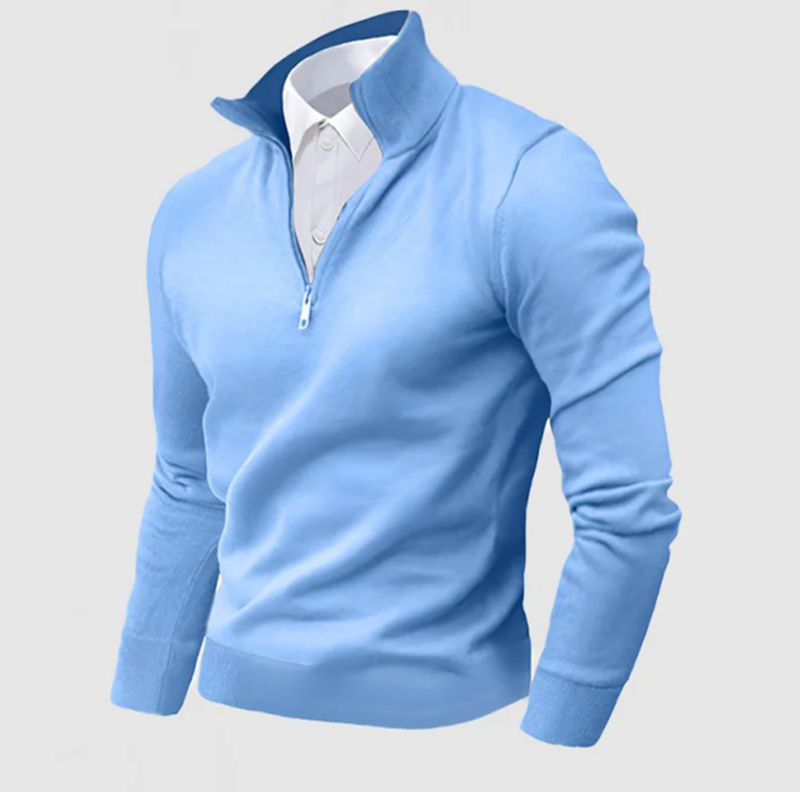 Gentleman's Business Cashmere Zip Sweater