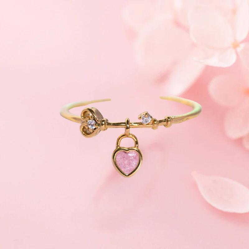 Barbie Heart Pendant Ring