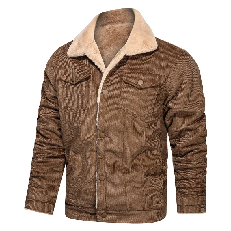 Men's Lapel Corduroy Loose Jacket