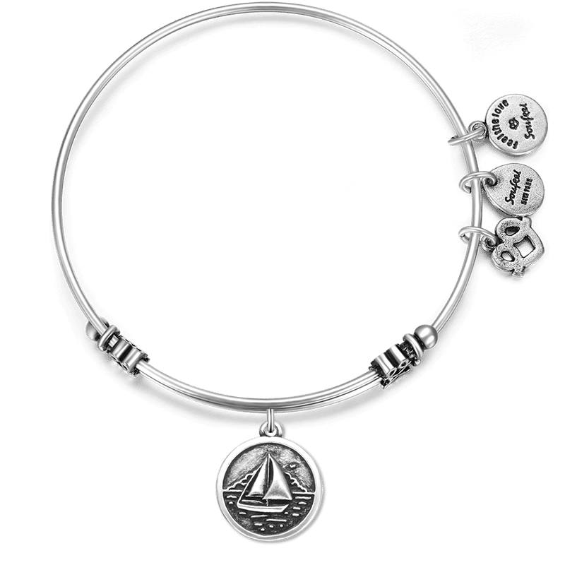 Sailboat Charm Bangle