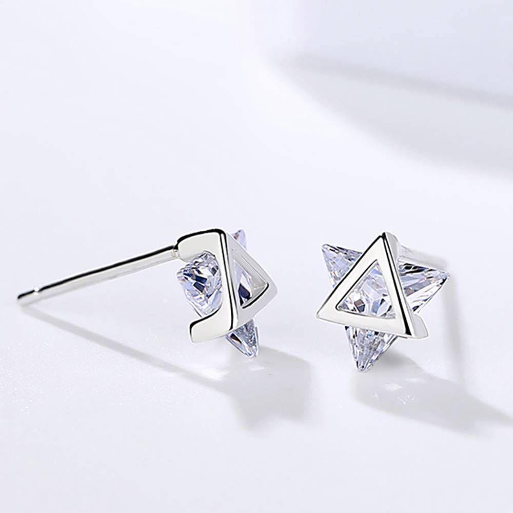 Triangle Earrings Silver