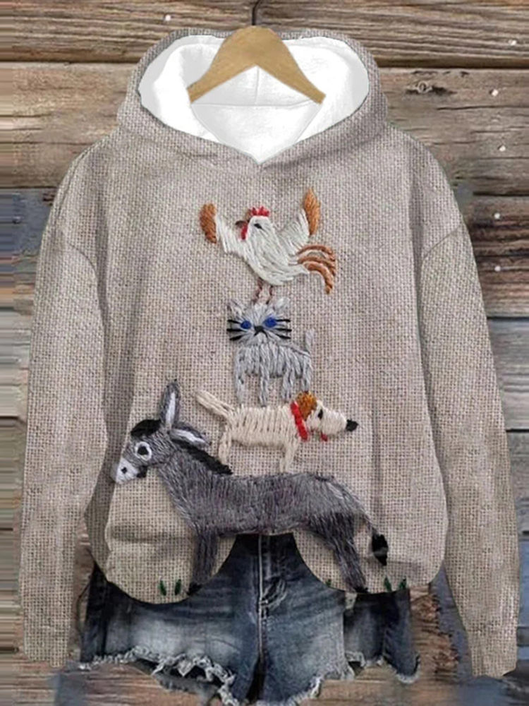 Women's Print Long Sleeve Sweatshirt