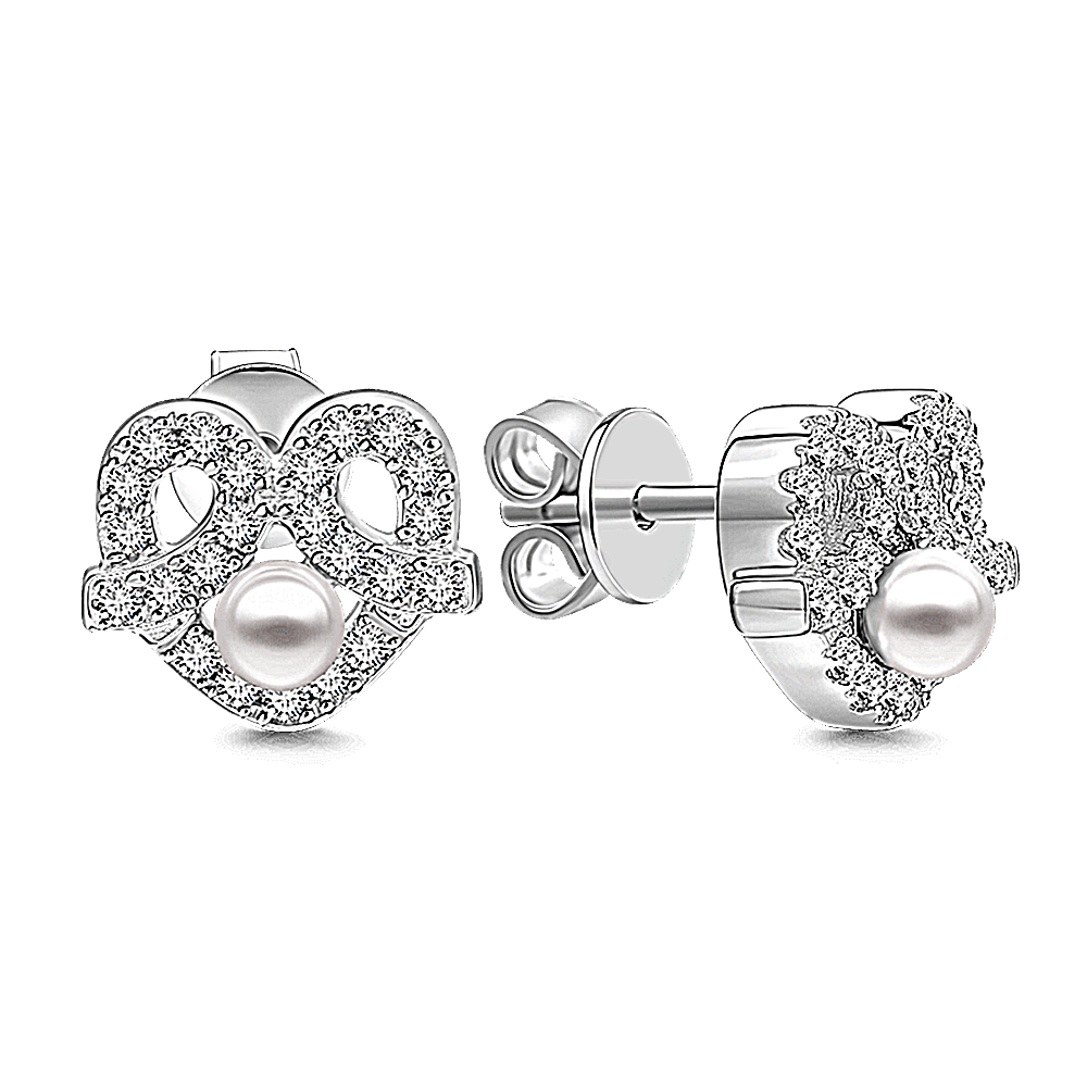 Love Hug Earrings Silver