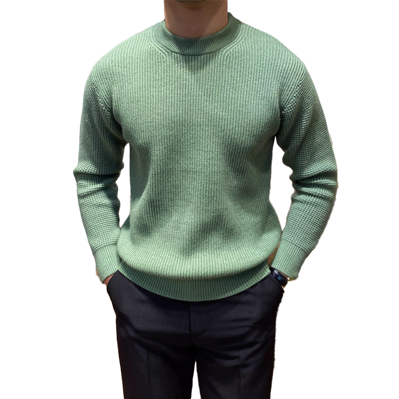 Gentleman's Casual Cashmere Knit Crew Neck Sweater