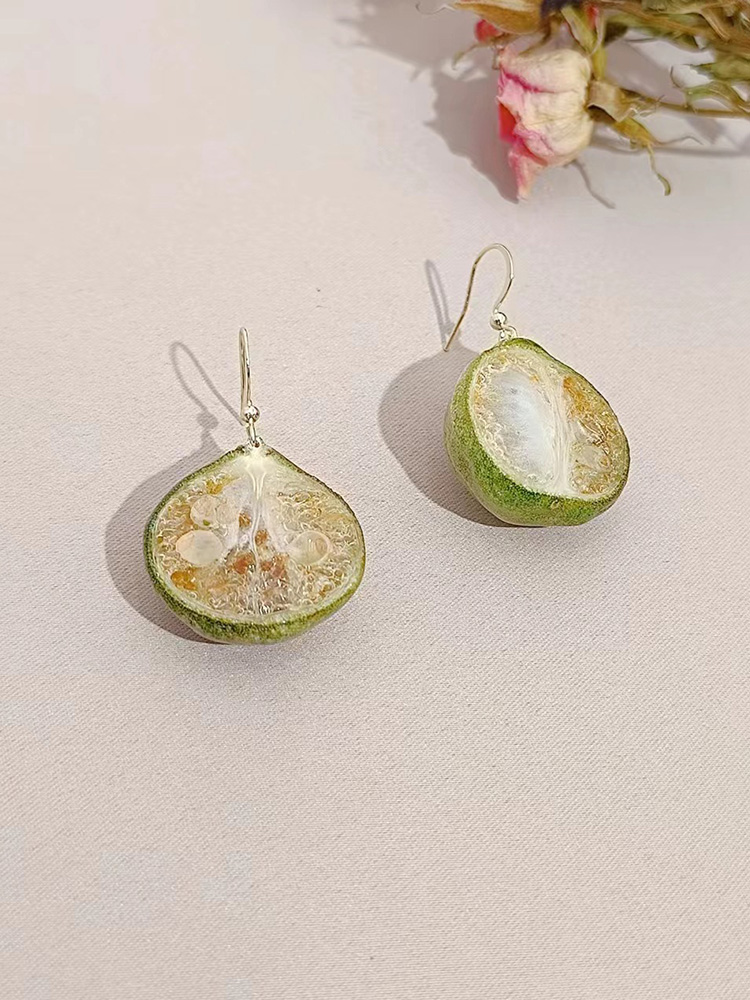 Natural Fruit Making Earrings