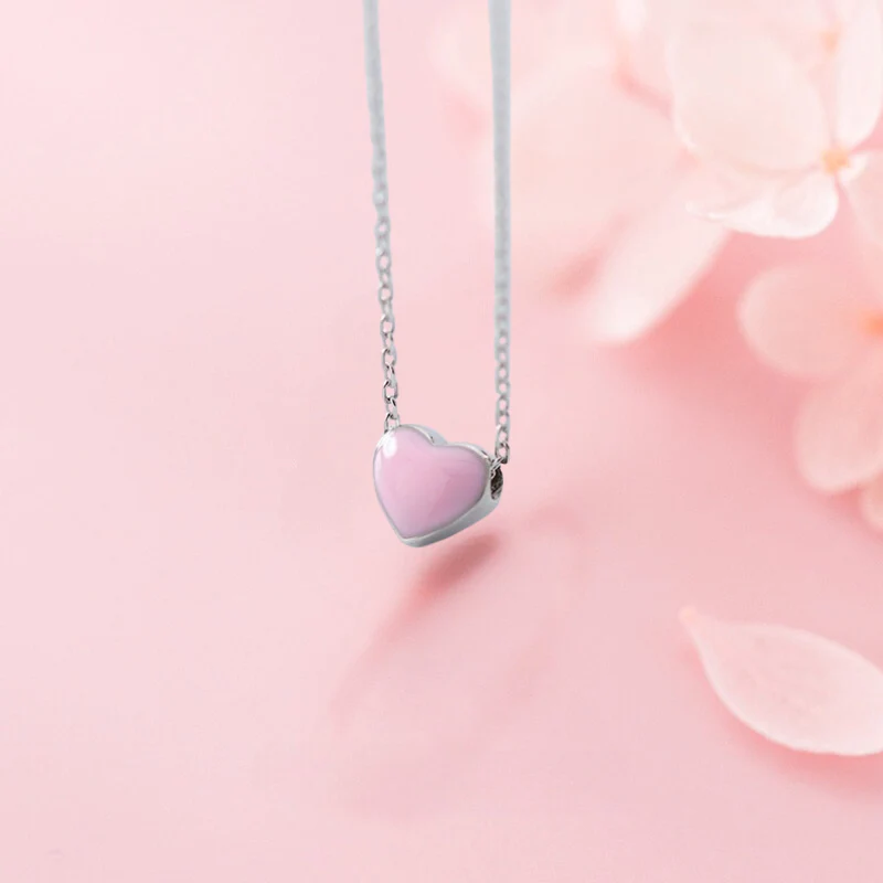 Sleeping Beauty Heart Necklace