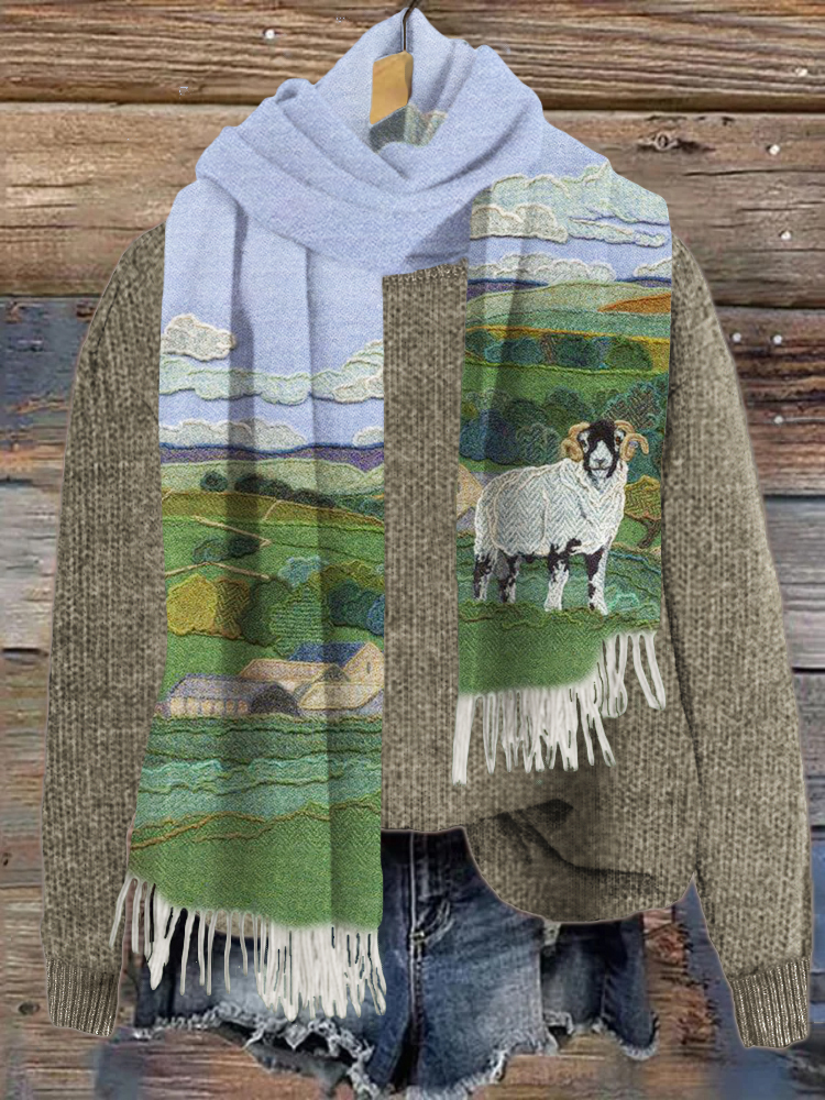 Field & Sheep Cozy Knit Scarf