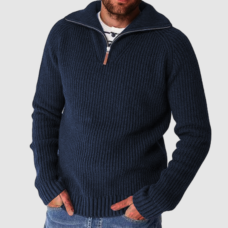 Men's Cashmere Business Casual Zipper Sweater