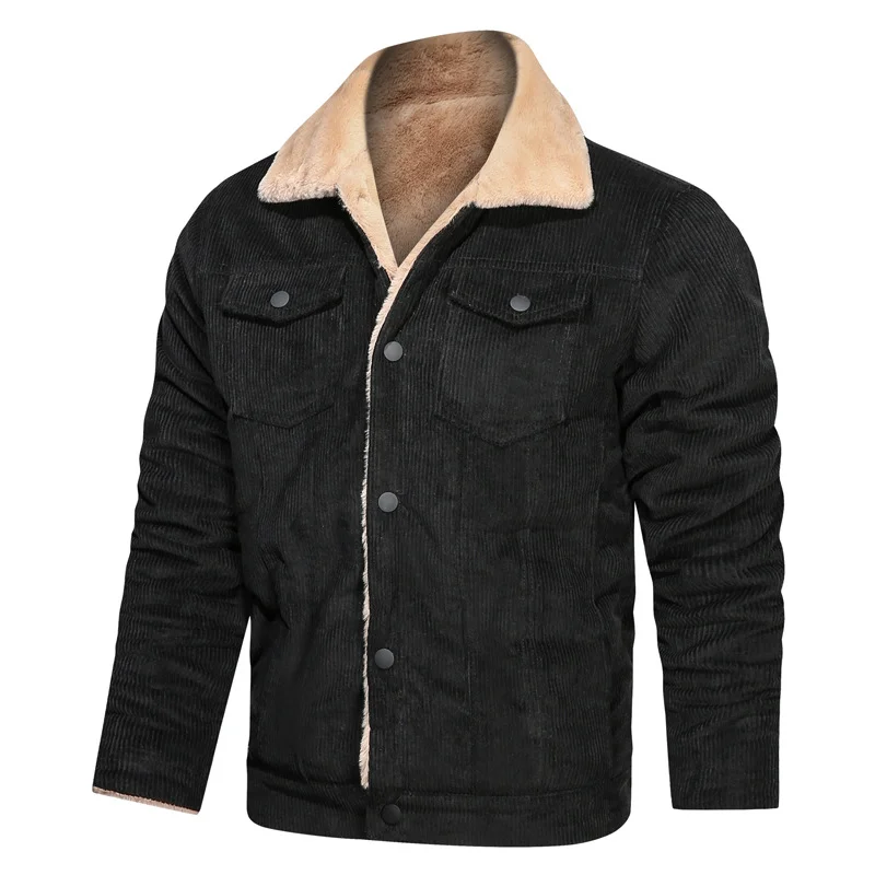 Men's Lapel Corduroy Loose Jacket