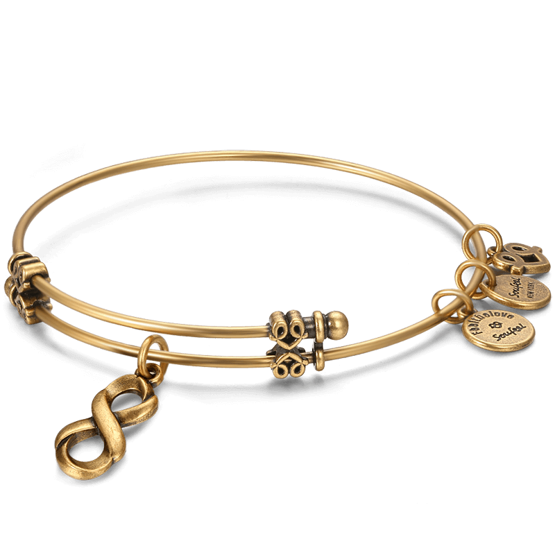 Infinity Love Charm Bangle