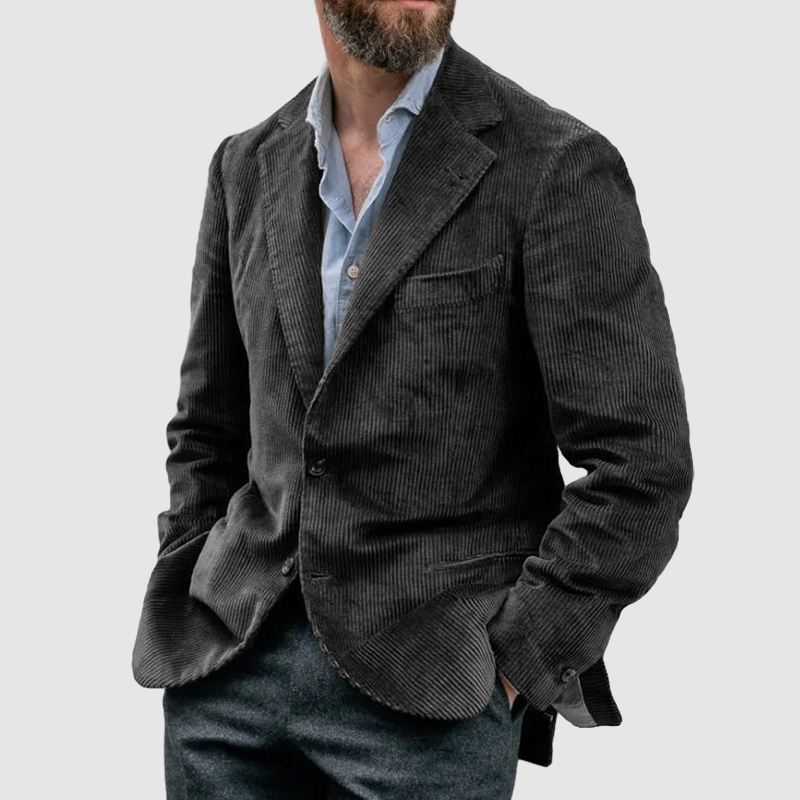 Men's Vintage Corduroy Lapel Jacket