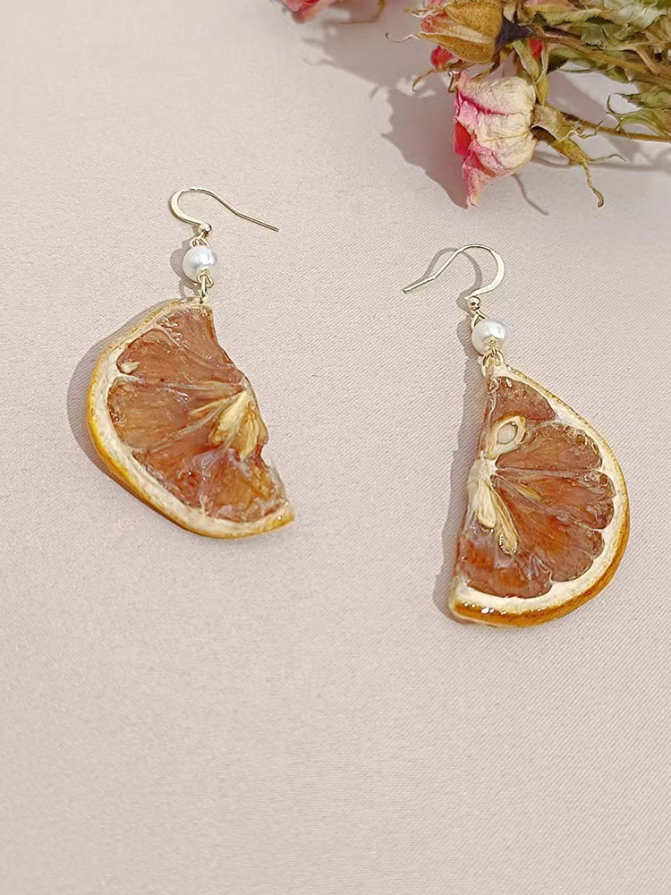 Natural Fruit Making Earrings