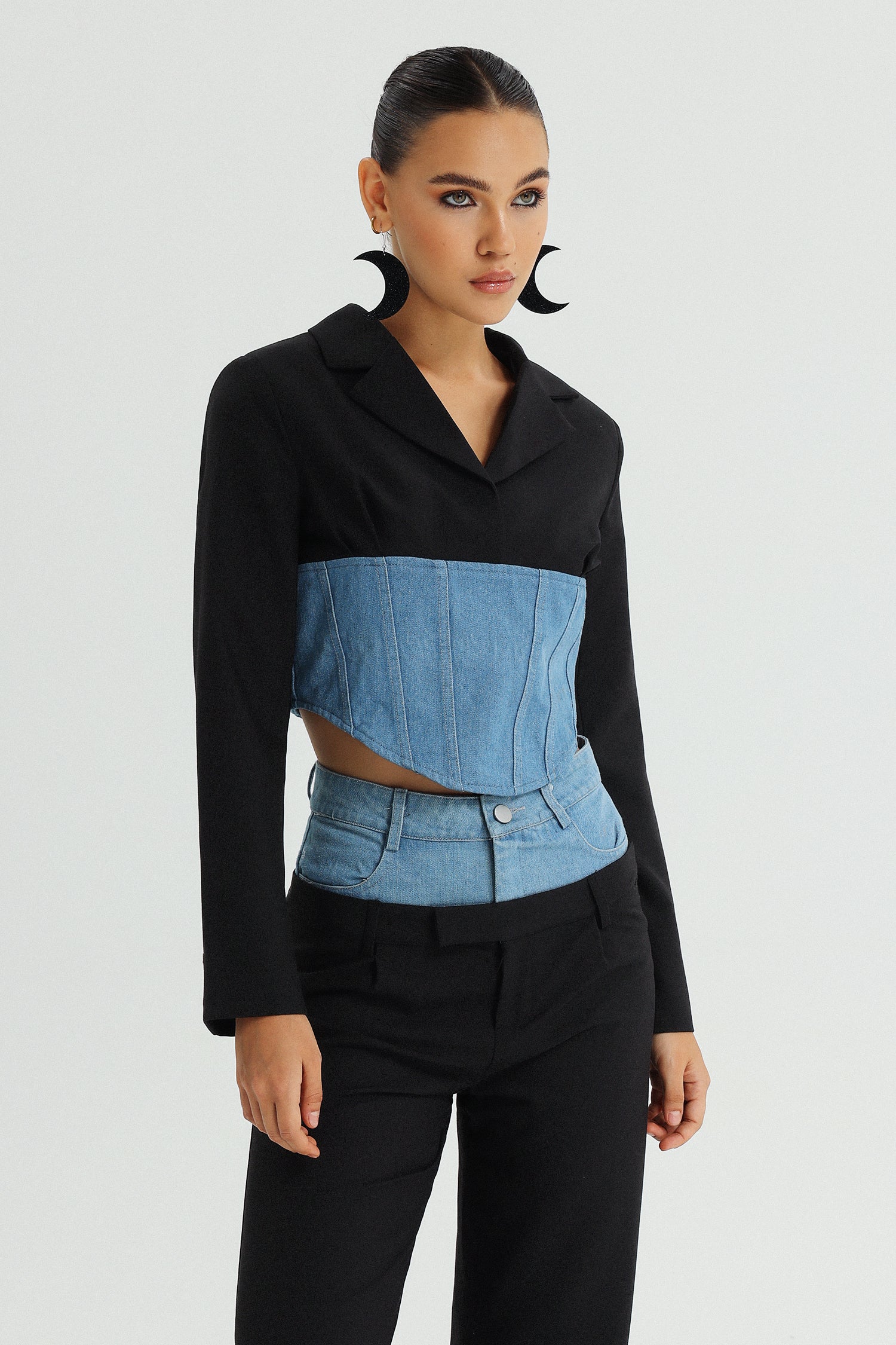 Ivy Patchwork Denim Set