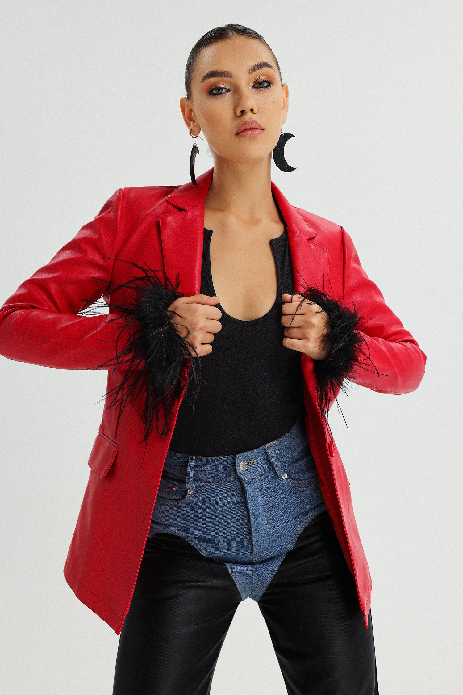 Namia Eco-Leather Blazer