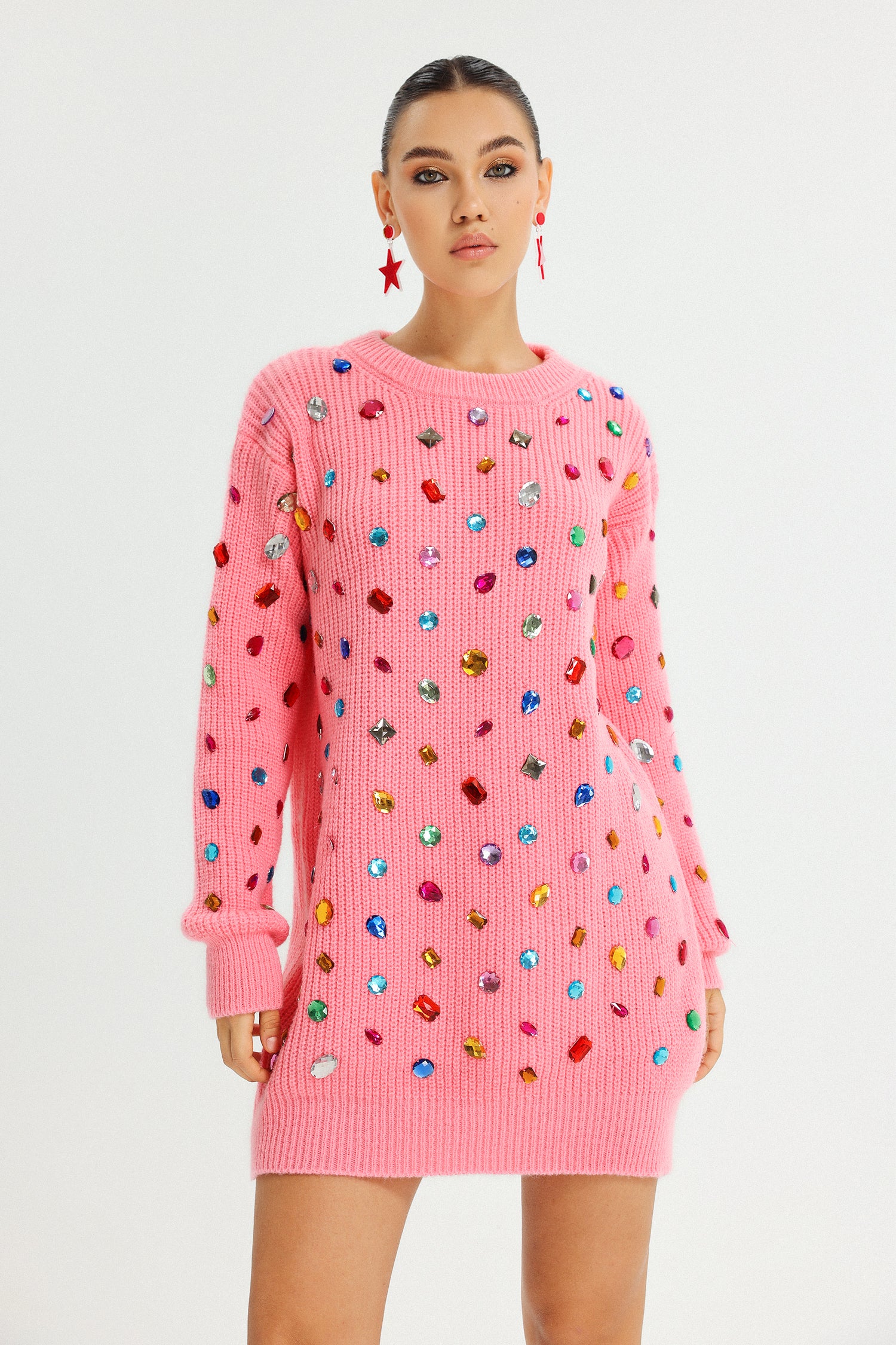 Sabrana Rhinestone Sweater