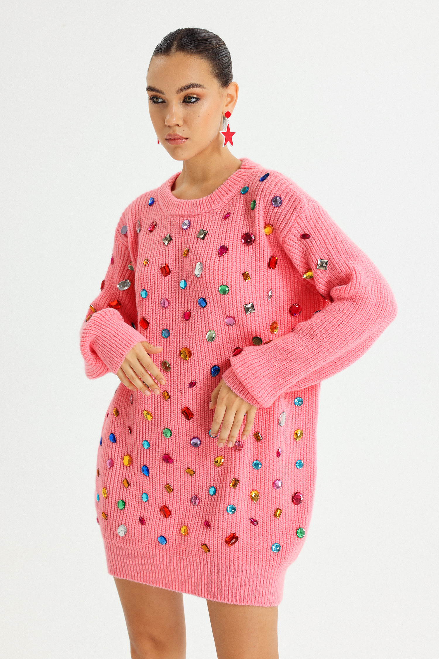 Sabrana Rhinestone Sweater