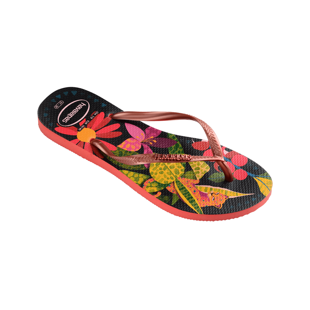 Slim Tropical Flip Flops
