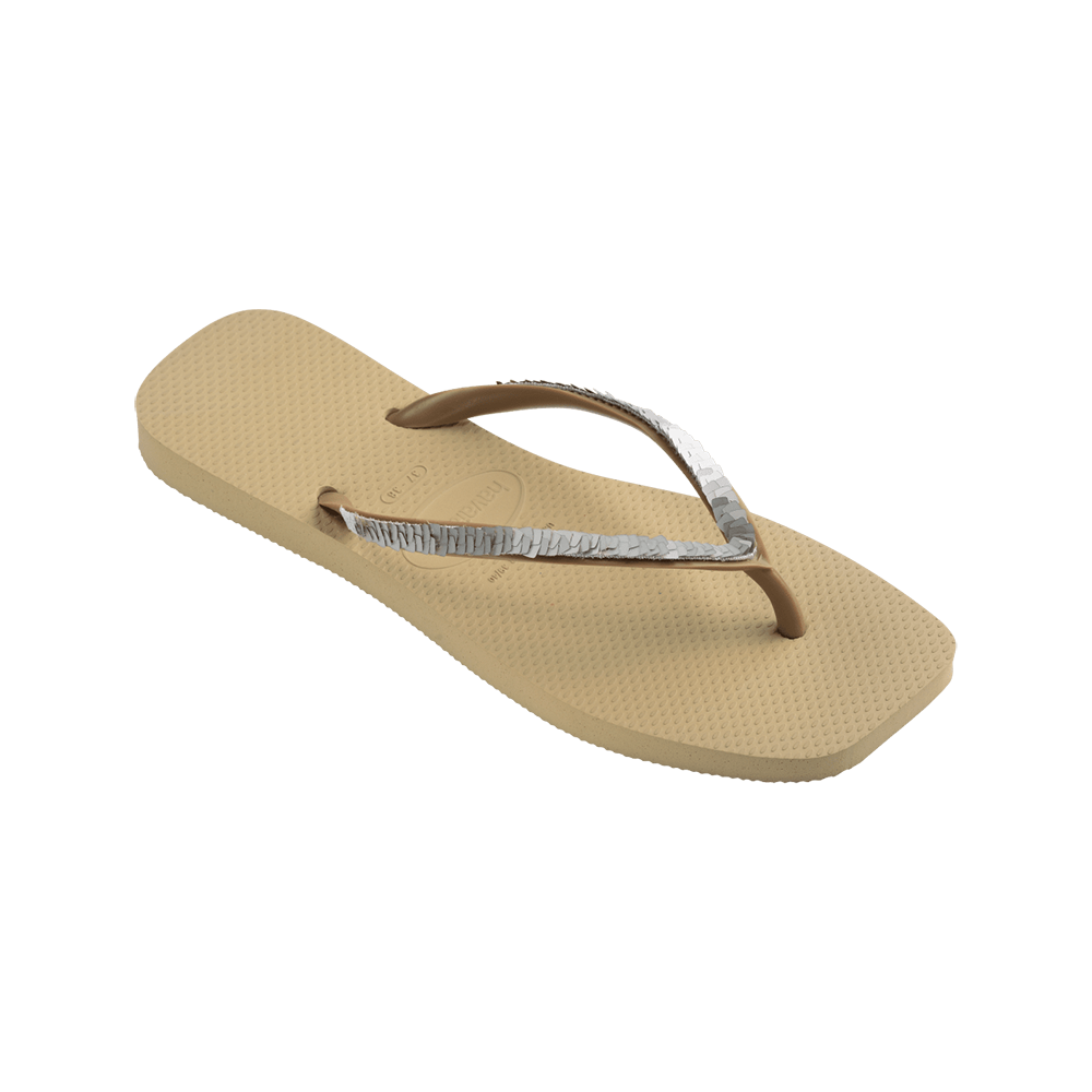 Slim Square Magic Sequin Flip Flop