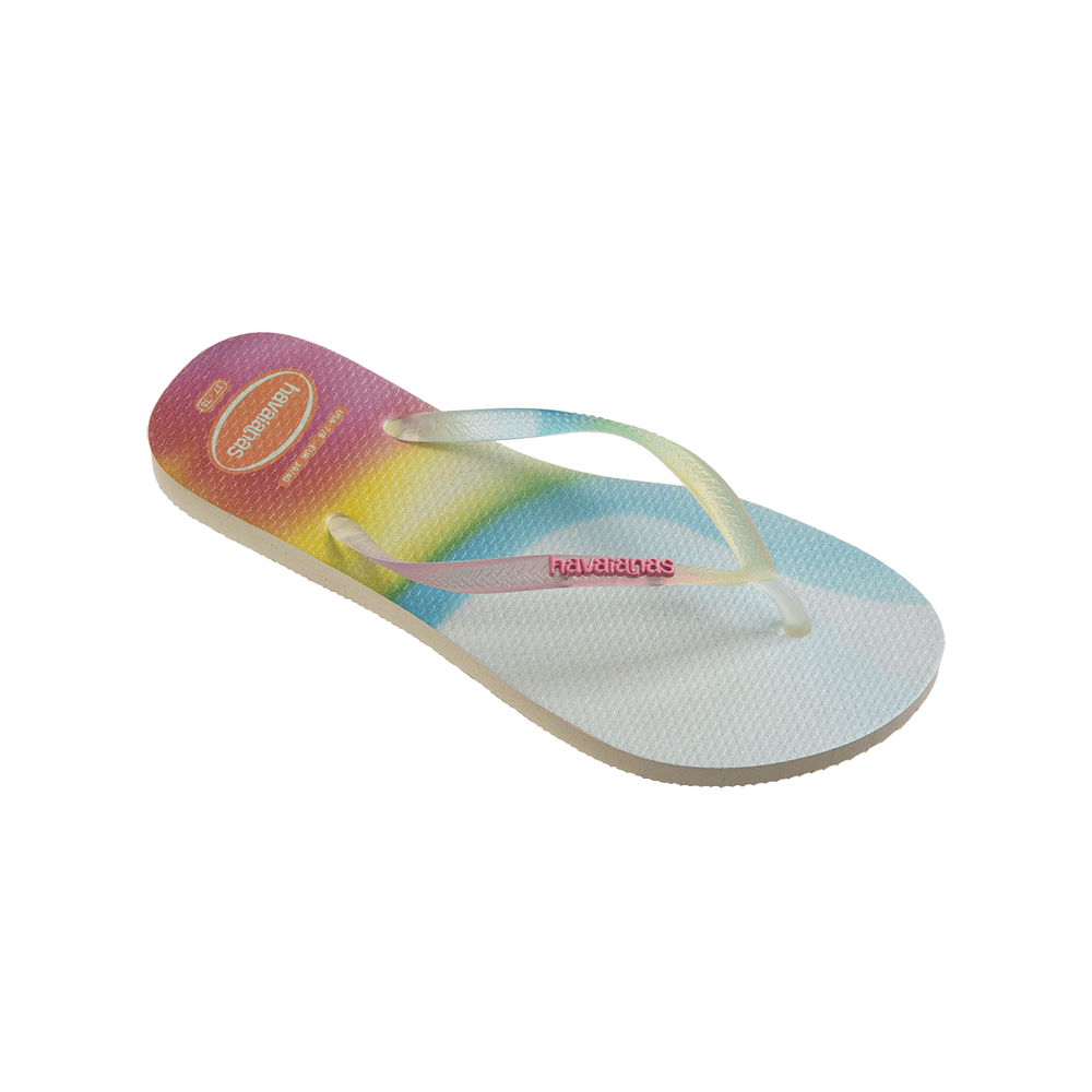 Slim Metallic Rainbow Flip Flop