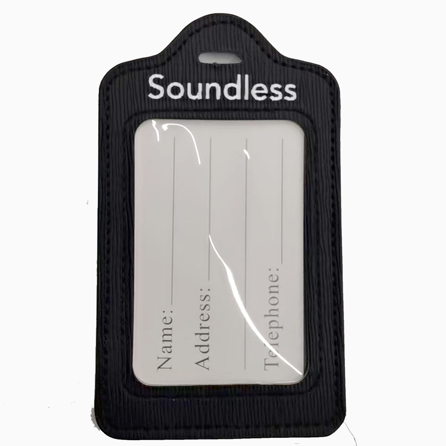 Soundless Golf bag tags，golf club accessories Black